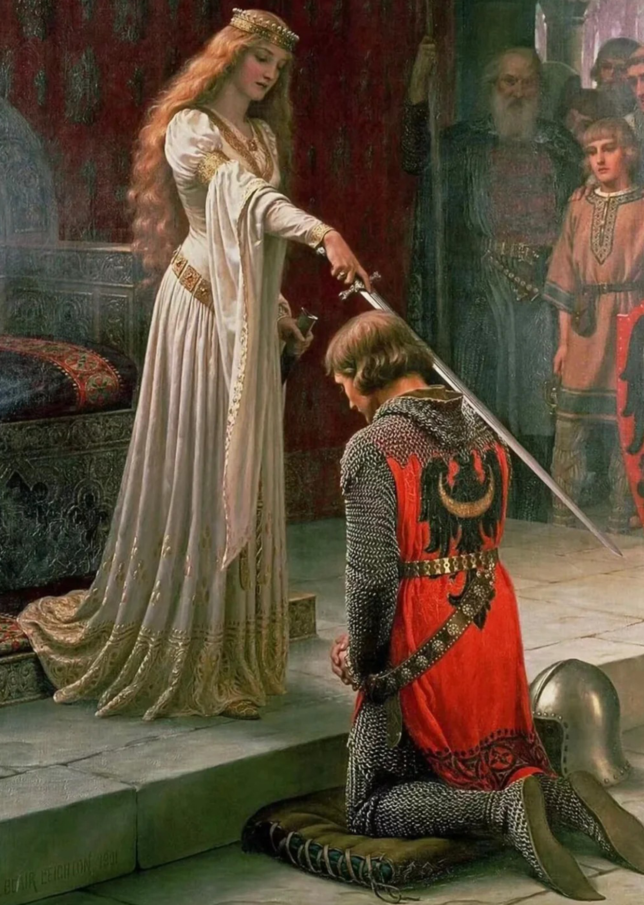 The Accolade: Edmund Blair Leighton