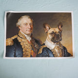 The Royal Companions: Custom Medieval Person & Dog Portrait