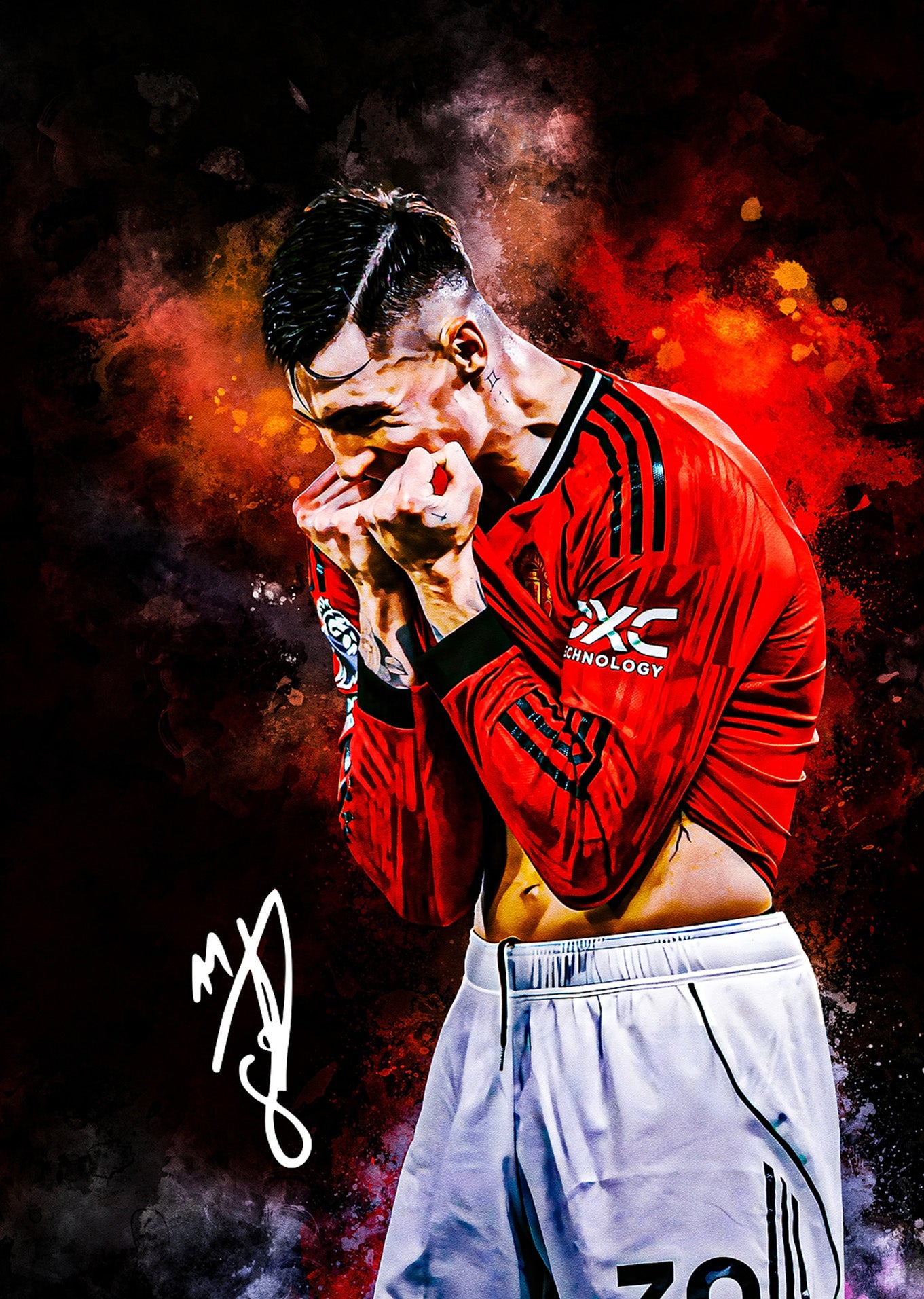 Benjamin Šeško: Dynamic Artistic Portrait