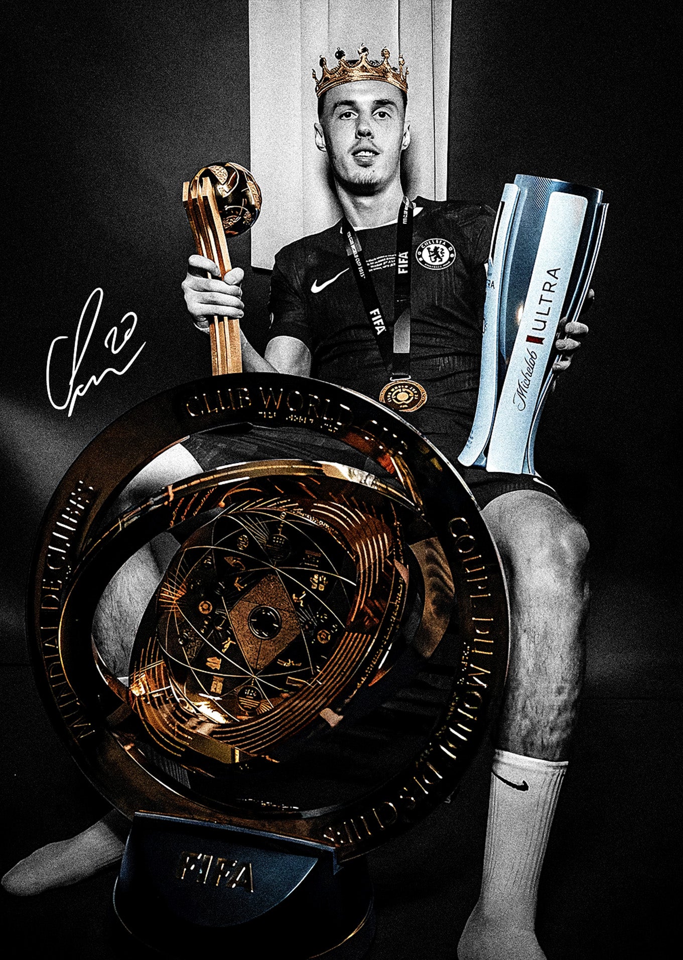 Cole Palmer: "King of the World" Chelsea Poster