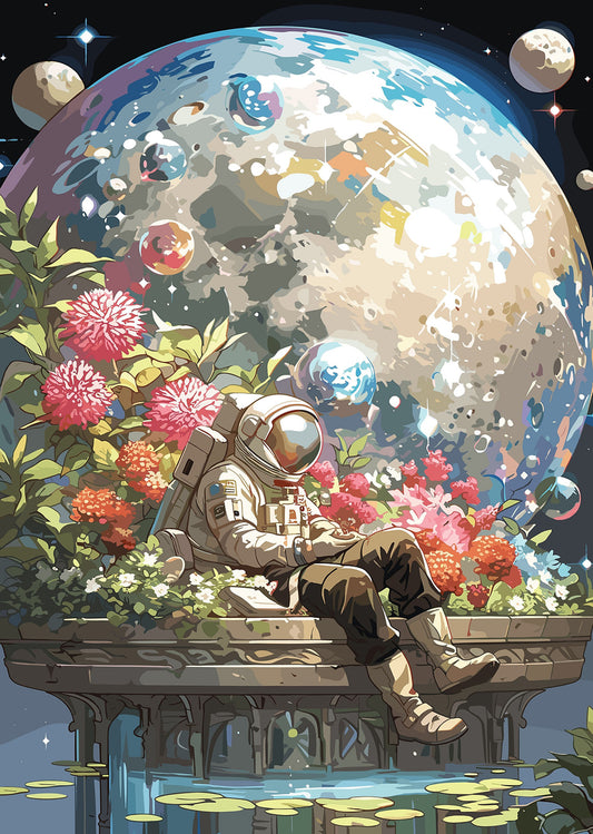 Cosmic Solitude: The Astronaut's Garden