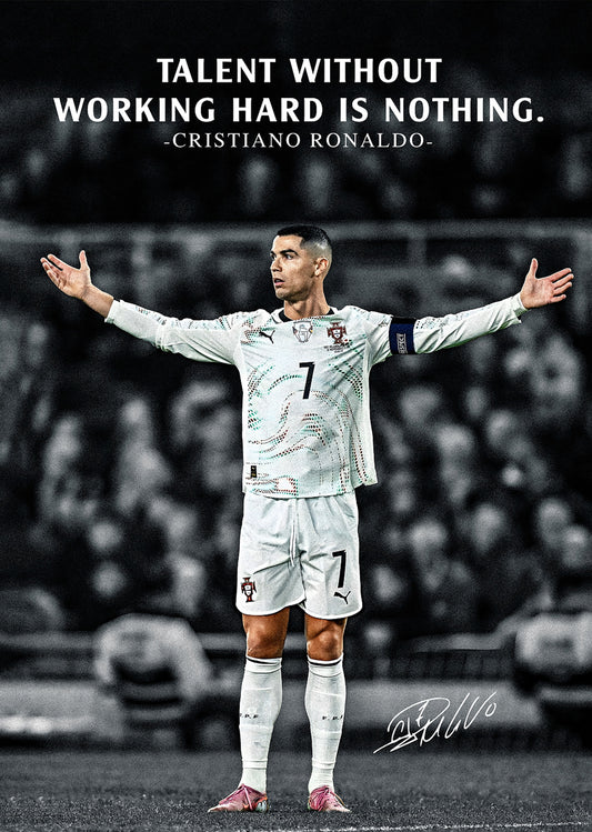 Cristiano Ronaldo: Inspirational Portugal National Team Poster