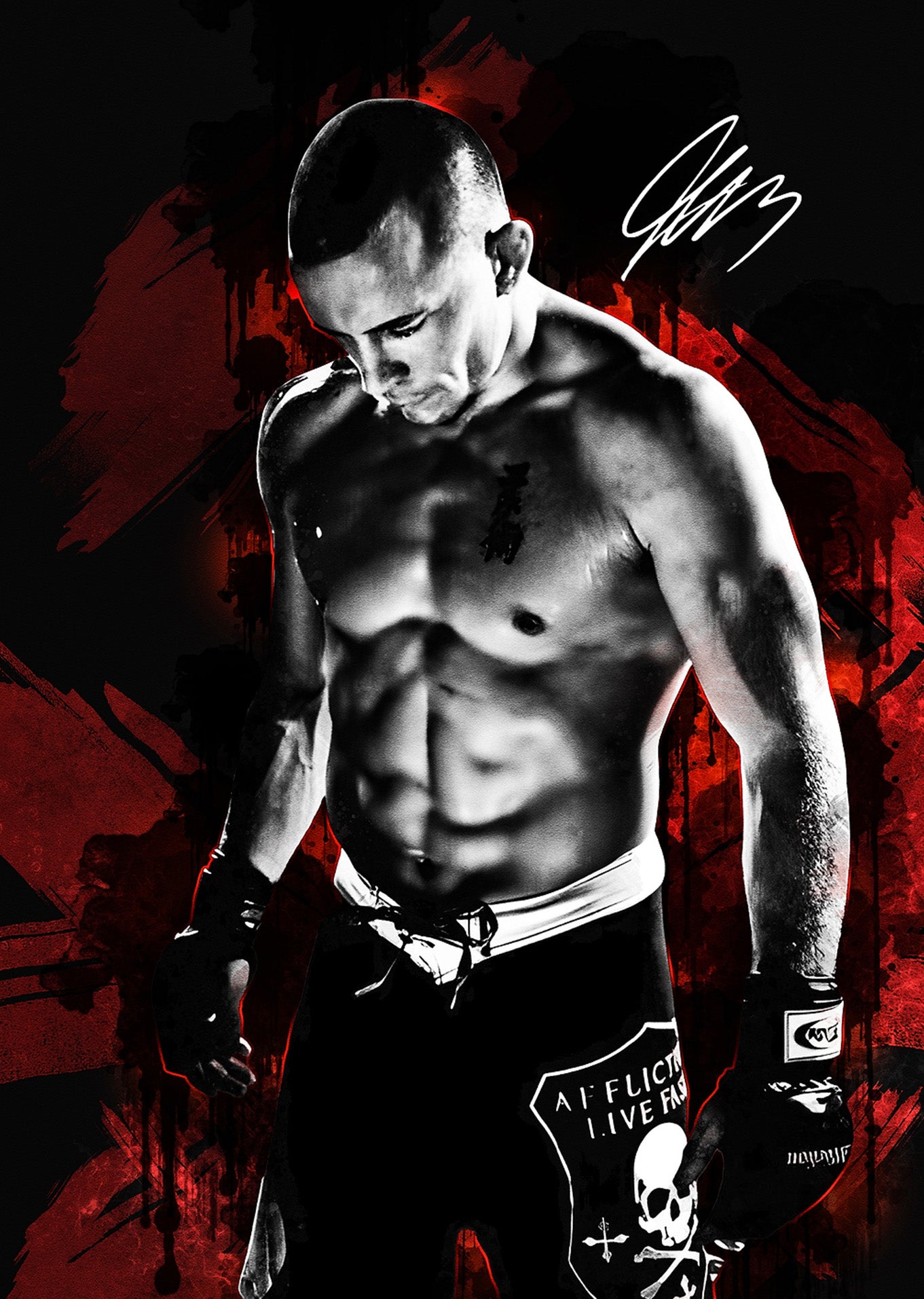 Georges St-Pierre: MMA Legend Digital Poster