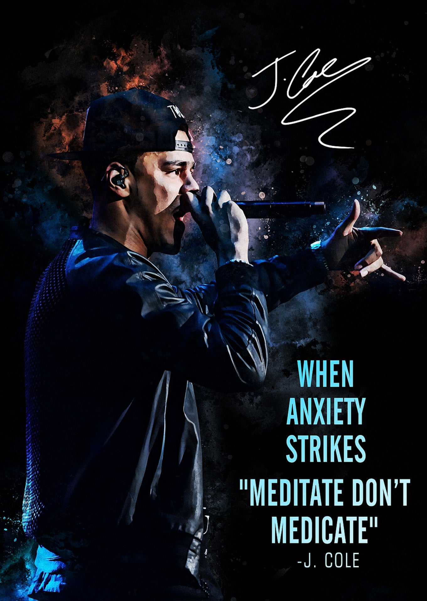J. Cole: Inspirational Performance Poster