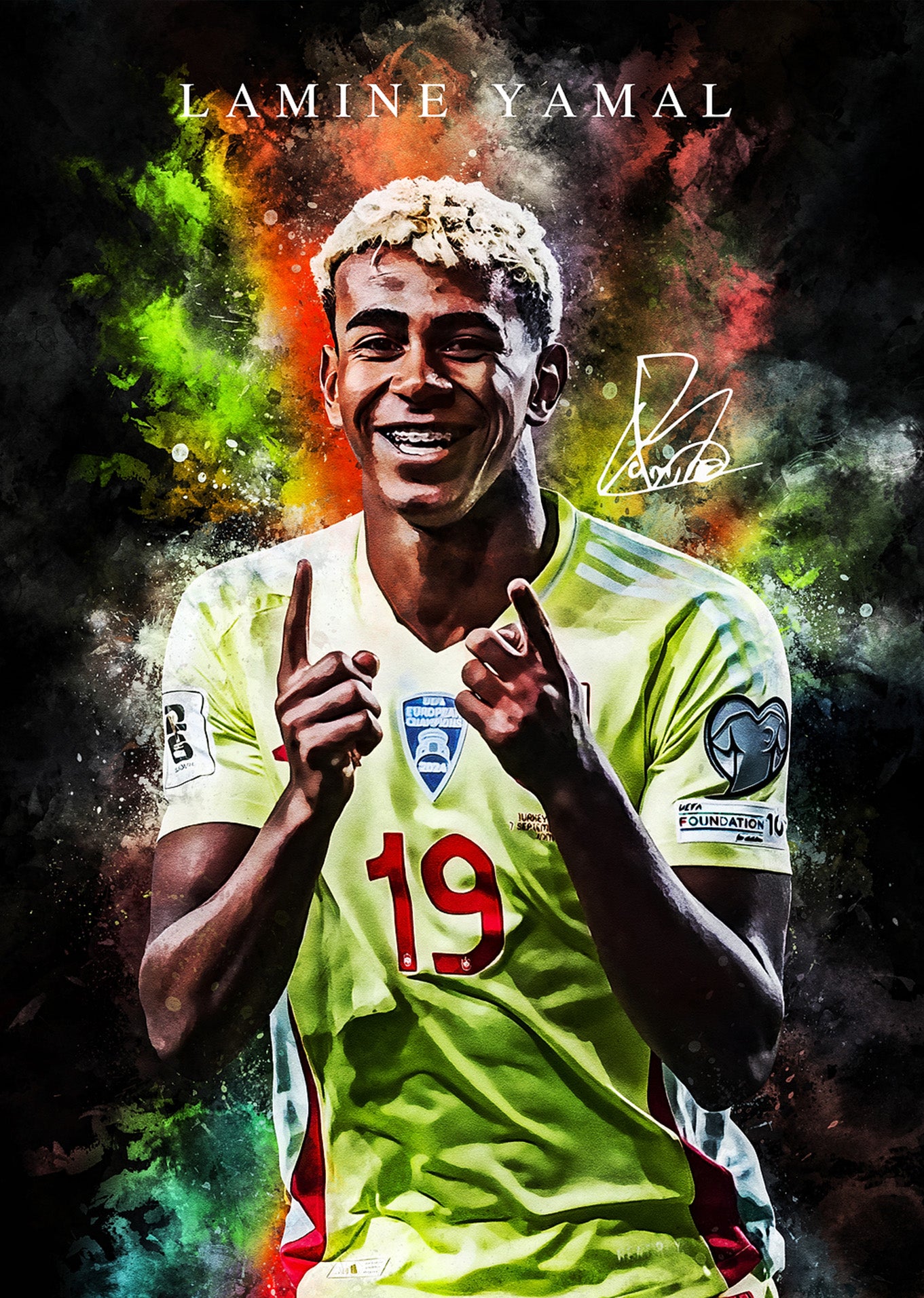 Lamine Yamal: Spain National Team Digital Poster