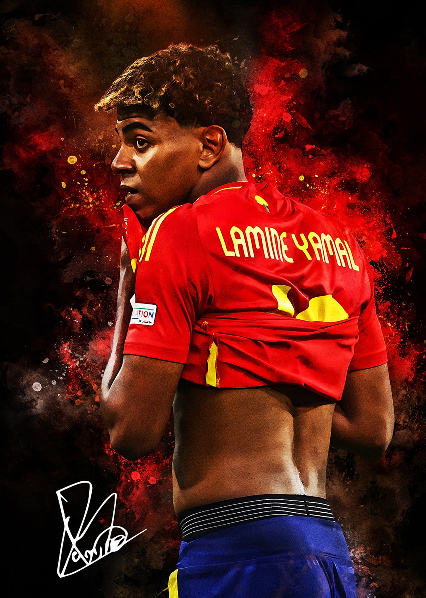 Lamine Yamal: Spain National Team Passion Poster