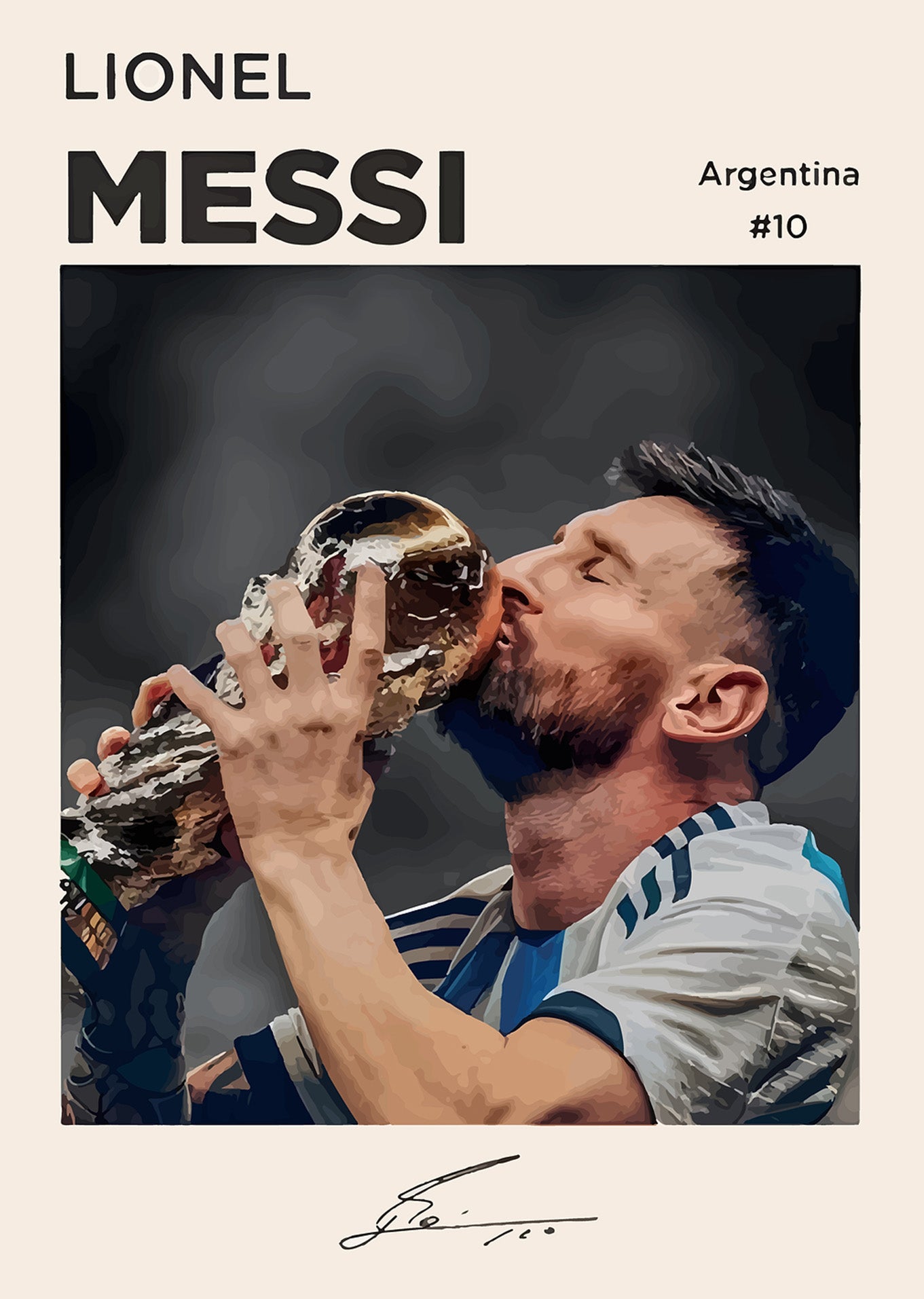 Lionel Messi: World Cup Kiss