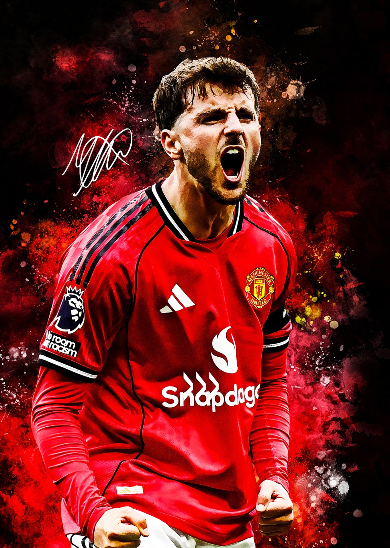 Mason Mount: Dynamic Manchester United Poster