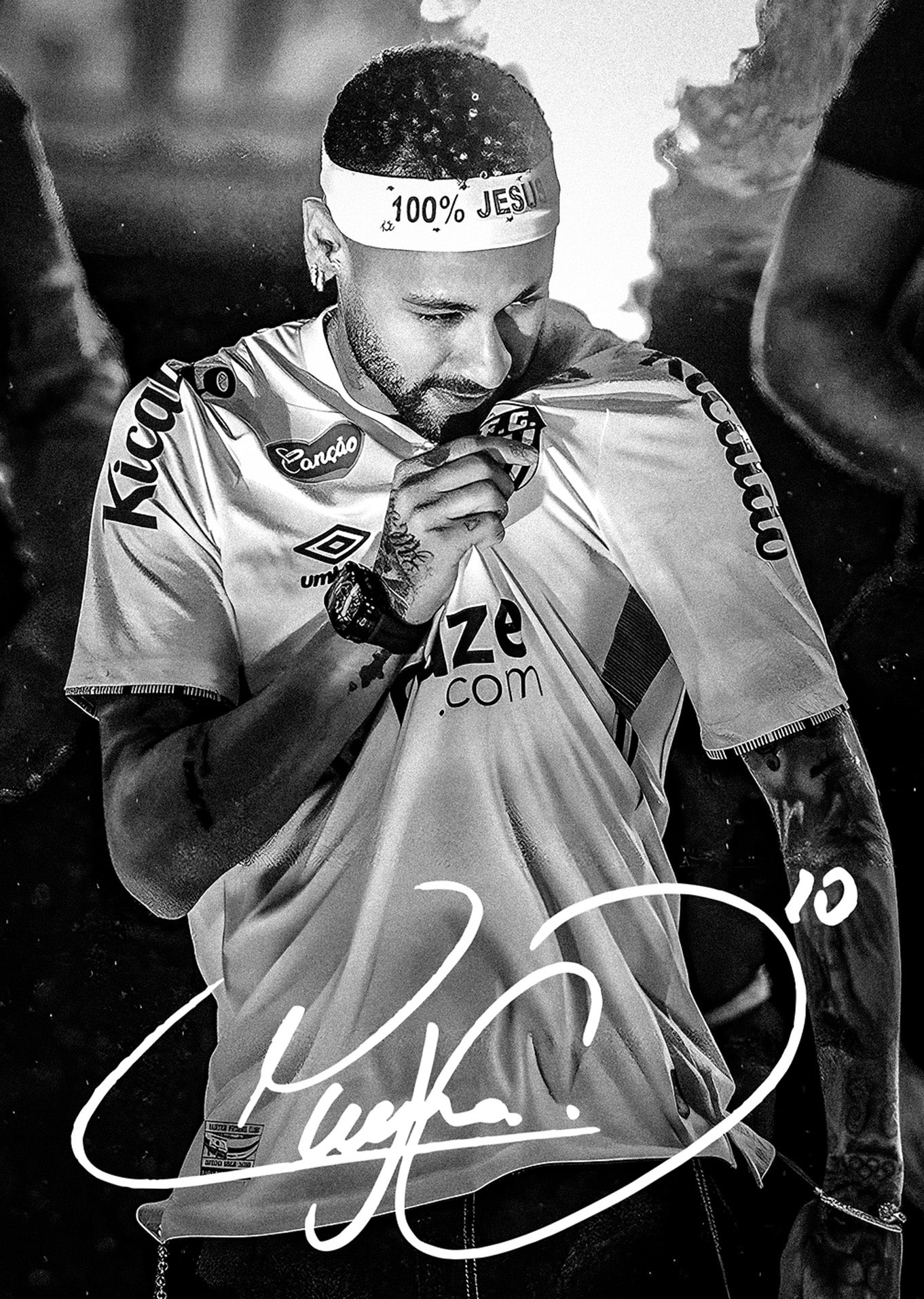 Neymar Jr: A Moment of Devotion