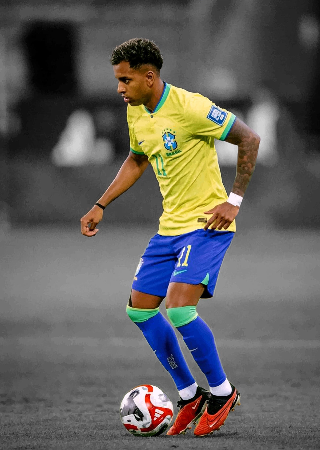 Rodrygo: Brazil National Team Color Splash