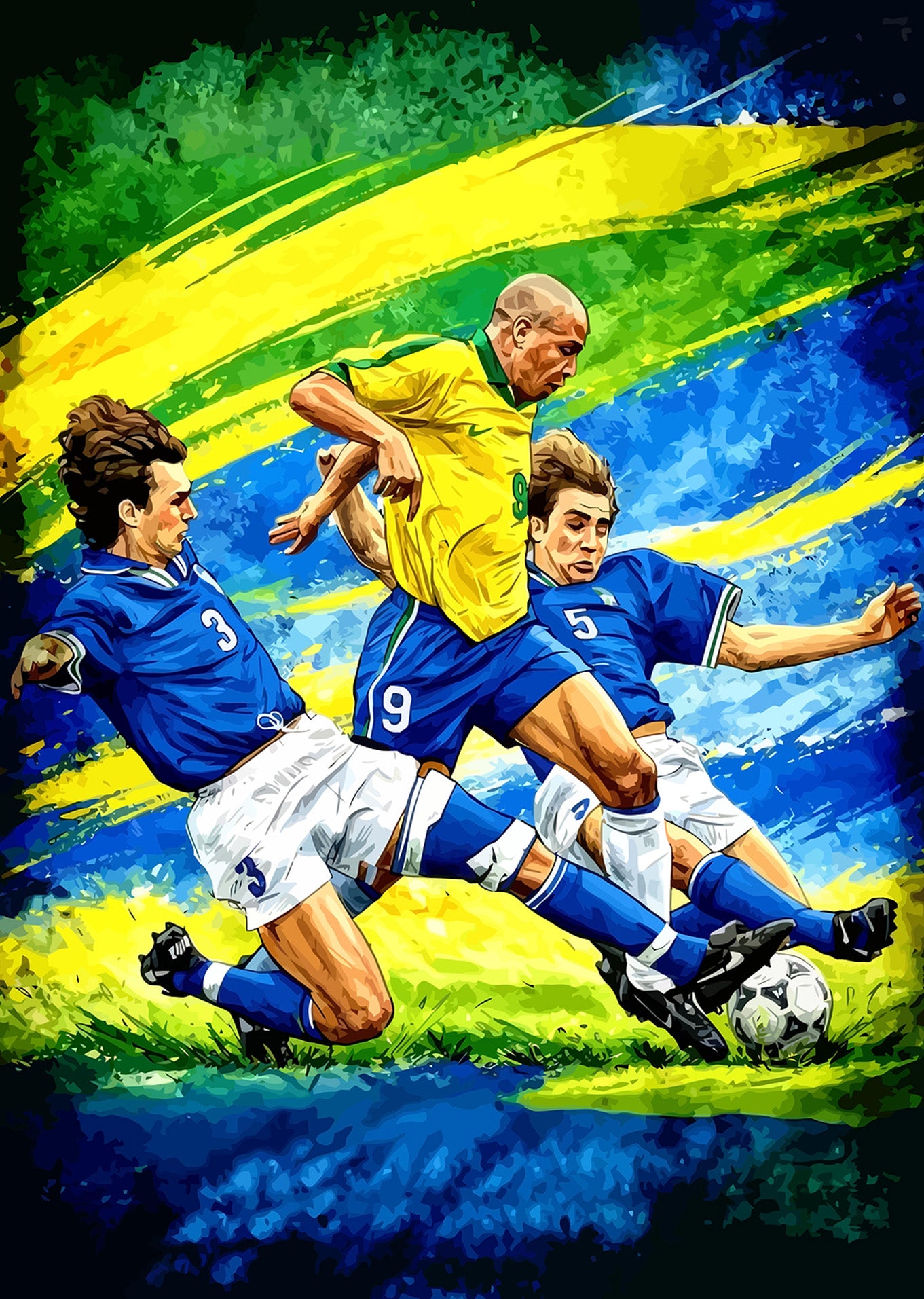 Ronaldo vs. Maldini and Cannavaro: An Iconic Clash