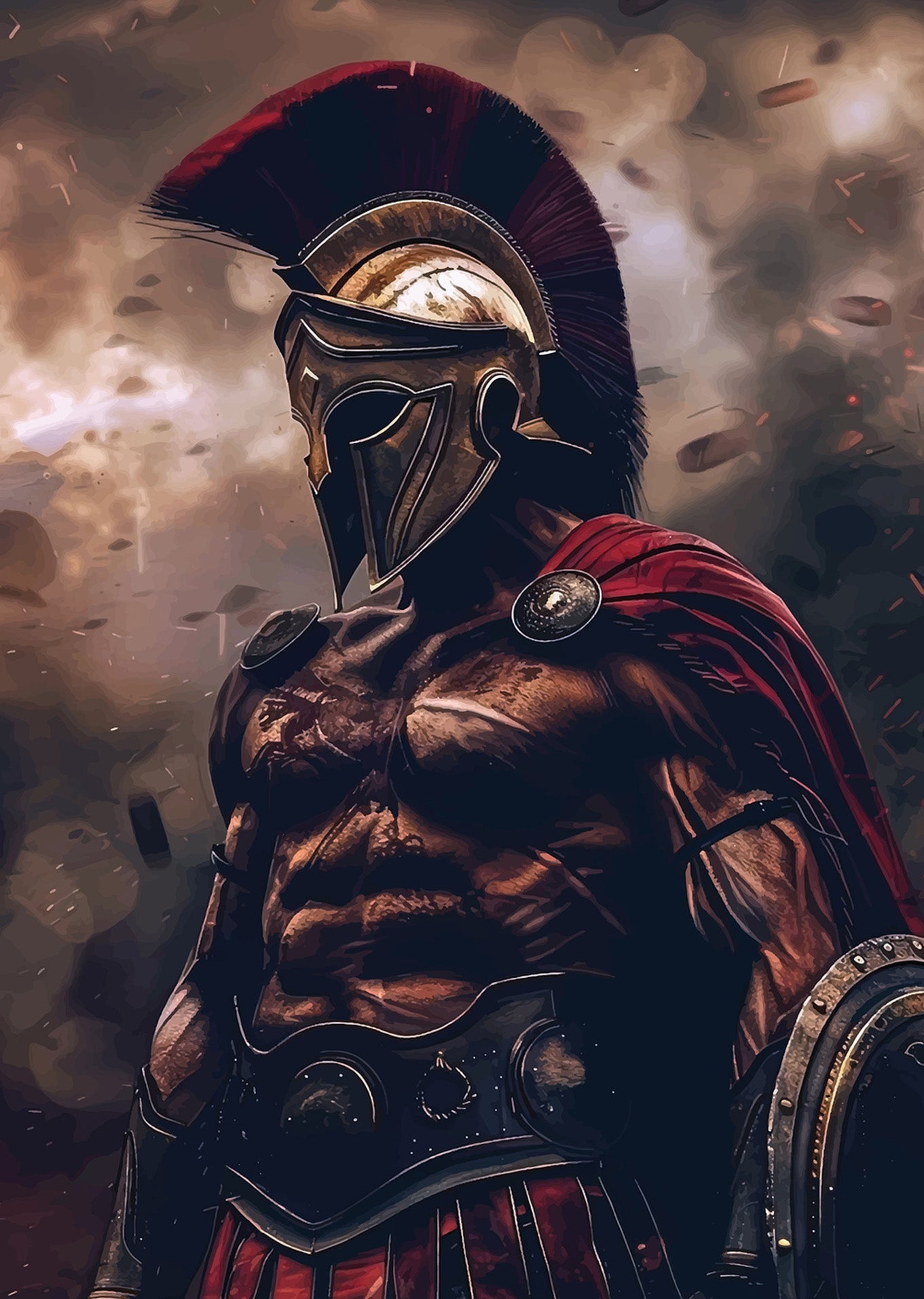 Spartan King in Battle