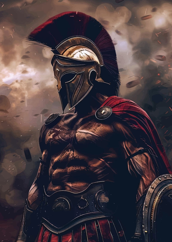 Spartan King in Battle