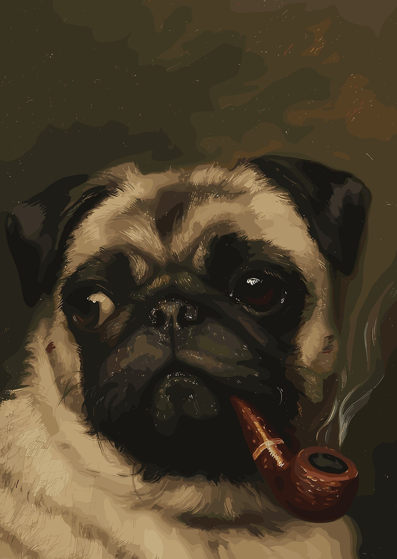 The Distinguished Pug: A Gentleman’s Portrait