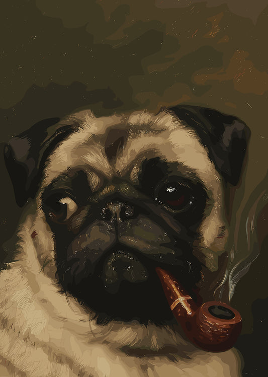 The Distinguished Pug: A Gentleman’s Portrait