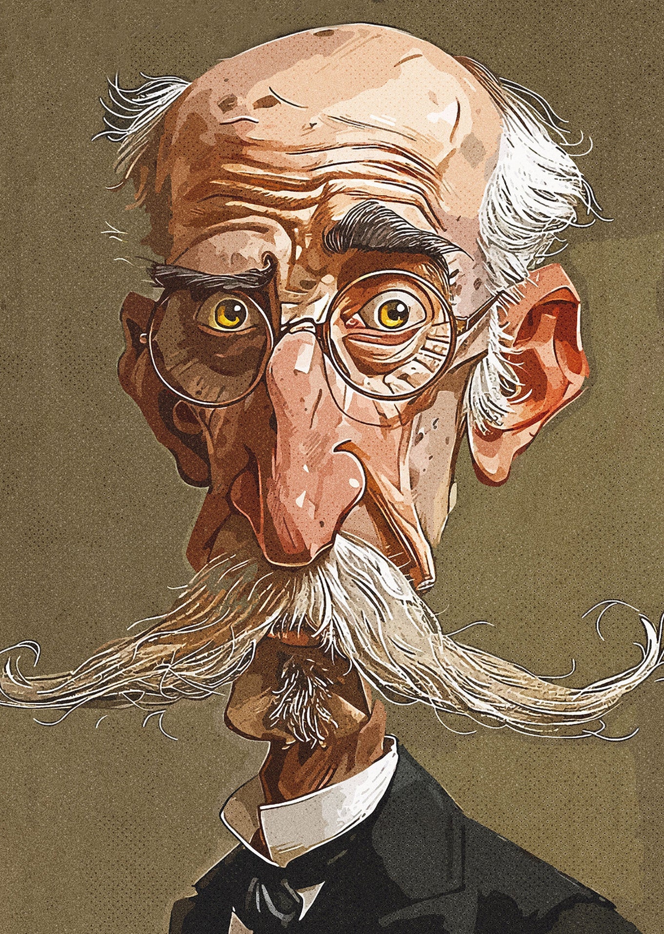 The Eccentric Scholar: A Grotesque Portrait