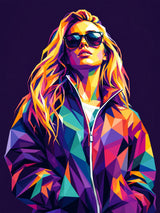 Custom Colorful Polygon Portrait